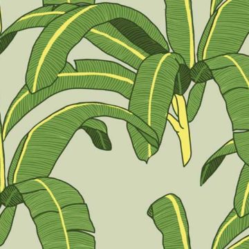 Custom Fabric 'Banana Leaf Green' by Megan Isabella