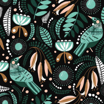 Custom Fabric 'Tui' by Mel Armstrong