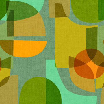 Custom Fabric 'Mid Century Kaleidoscope Refresh' by Cecilia Mok