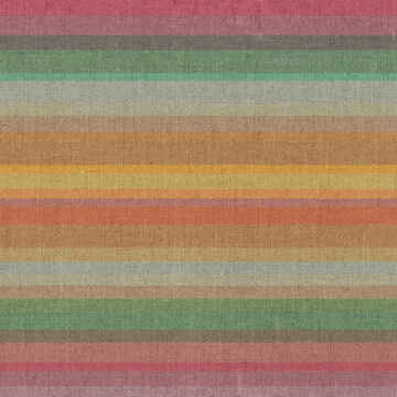 Custom Fabric 'Mid Century Stripe Soft Jewels Horizontal' by Cecilia Mok