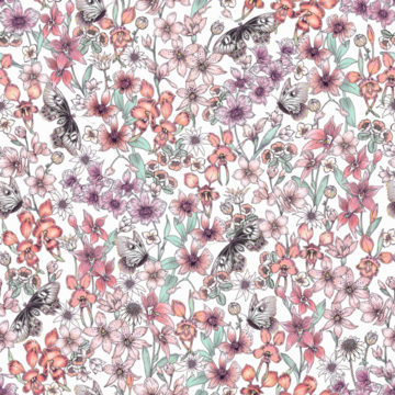 Custom Fabric 'Orchids of Australia Pink' by Eloise Short Design