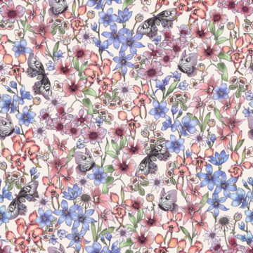 Custom Fabric 'Orchids of Australia Neutral' by Eloise Short Design