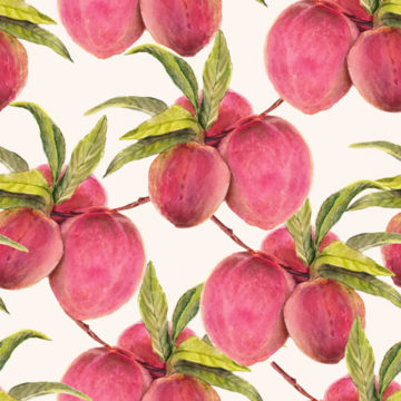Custom Fabric 'Peach' by Maggie Lam Surface Design