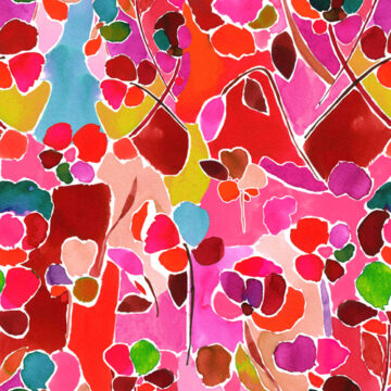 Custom Fabric 'Petal Party Pink' by Rachael King