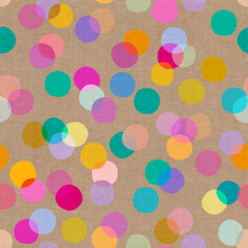 Custom Fabric 'Rainbow Confetti' by Cecilia Mok