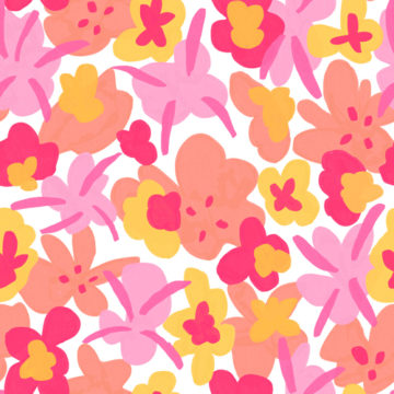 Custom Fabric 'Sunshine Flowers' by World of Mik
