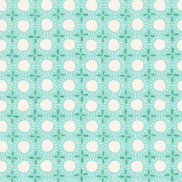 Custom Fabric 'Sunshine Mosaic Mint' by Esther Fallon Lau 