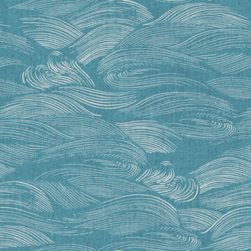 Custom Fabric 'The Water Turquoise' by Cecilia Mok