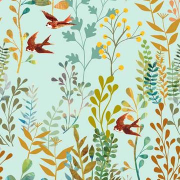 Custom Fabric 'The Wild Garden Sky' by Cecilia Mok
