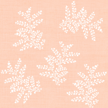 Custom Fabric 'Delicate Fern Peach' by Thistle and Fox