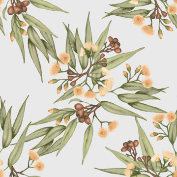 Custom Fabric 'Eucalyptus Desert Olive' by Thistle and Fox