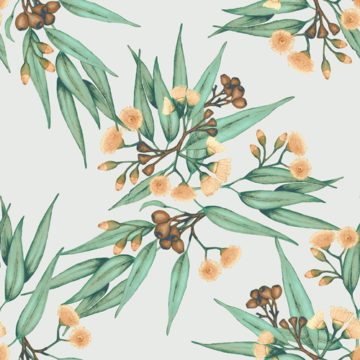 Custom Fabric 'Eucalyptus Vintage Green' by Thistle and Fox