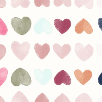 Custom Fabric 'Raining Hearts Cream' by Monber and B