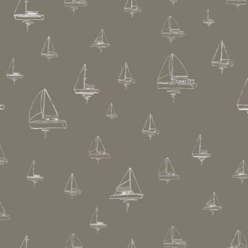Custom Fabric 'Sail Away Pebble' by Monber and B