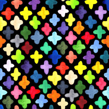 Custom Fabric 'Tiny Crosses' by Rachael King