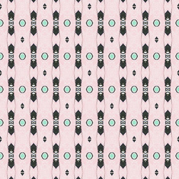 Custom Fabric 'Tribal Dots Dark Blush' by Emily Wills