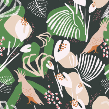 Custom Fabric 'Tropical Mix Earth' by Vanessa Holiday
