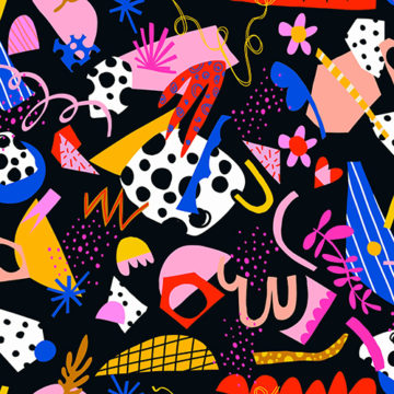 Custom Fabric 'Magic not Magical' by Whimsy Kaleidoscope