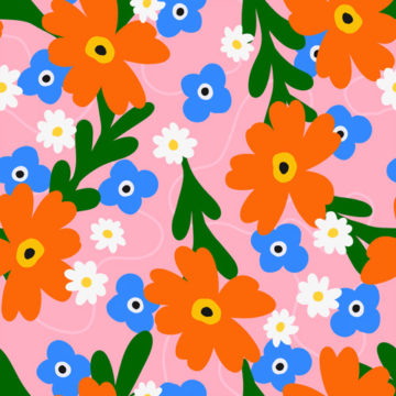 Custom Fabric 'Daisy Fields' by Zonkt - by Kim Spiteri