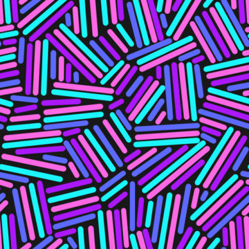 Custom Fabric 'Neon Sticks' by Zonkt - by Kim Spiteri