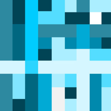 Custom Fabric 'Pixel Blue' by Zonkt - by Kim Spiteri