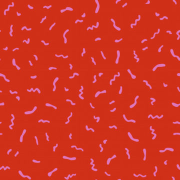 Custom Fabric 'Titch Red' by Zonkt - by Kim Spiteri