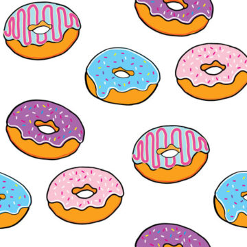 Custom Fabric 'Donuts' by Angie Hollister