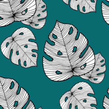 Custom Fabric 'Emerald Palms' by Angie Hollister