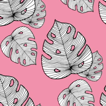 Custom Fabric 'Pinky Palms' by Angie Hollister