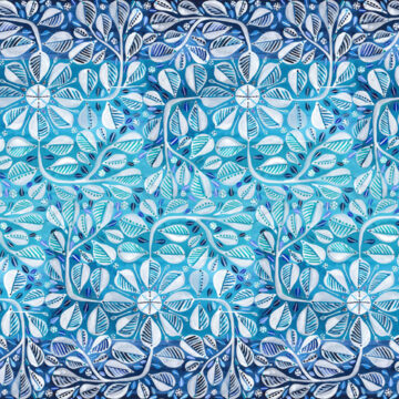 Custom Fabric 'Blue Morocco' by Lordy Dordie
