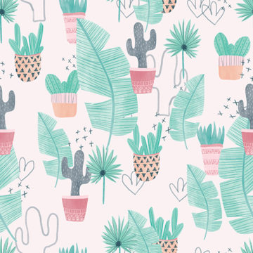 Custom Fabric 'Cacti' by Mel Armstrong