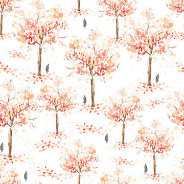 Custom Fabric 'Cherry Tree' by Mel Armstrong
