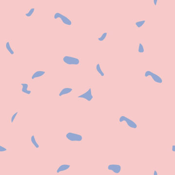 Custom Fabric 'Serenity Blue and Pink Float' by Ellen McKenna