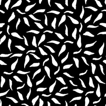 Custom Fabric 'Vine Black and White' by Ellen McKenna