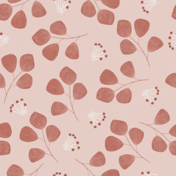 Custom Fabric 'Floral on Pink' by Mel Armstrong