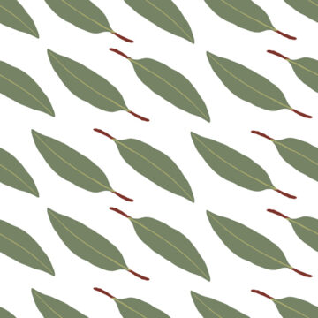 Custom Fabric 'Flowering Gum Leaves Simple' by Indigo Thread