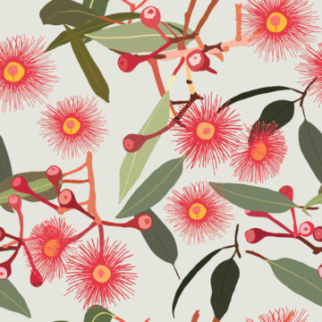 Custom Fabric 'Flowering Gum Sage' by Indigo Thread