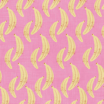 Custom Fabric 'Fruit Song Bananas' by Mel Armstrong