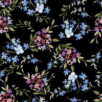 Custom Fabric 'Meadow Print' by Eugenia Tsimiklis