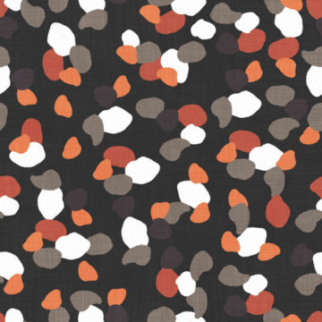 Custom Fabric 'Pebbles on Black' by Mel Armstrong