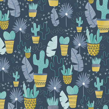 Custom Fabric 'Tropical Men' by Mel Armstrong